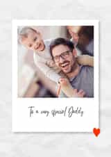 Personalised Birthday Photo Card created by @hollielonglanddesigns - Cute Birthday Photo Card - Very Special Daddy - Polaroid