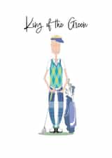 King of the Green - Male golf card created by Pink Pig