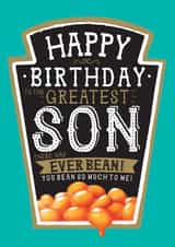 Funny Son Birthday Card - Heinz Baked Beans created by  la la la     Designs