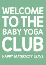 Cute maternity leave card - classic cute - for friend, work colleague, sister. created by Thirty Mussels