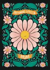 Cute Mother's Day Card - Mum - Blooming Lovely created by Jess Bright Design