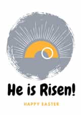 He is Risen! - Happy Easter - Empty Tomb Easter Card - Christian Card created by Berklesful Designs