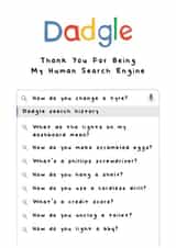 Funny Father's Day Card - Google - Dadgle - Search Engine created by AbiGoLucky
