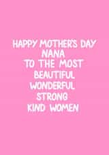 Mother's Day Cards For Nana created by HCD Illustration