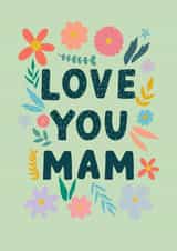 Floral love you mam Mother’s Day card created by Pearl Studio
