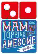 Mam Domino's Pizza Card - No Topping How Awesome You Are created by la la la Designs