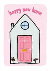 Pretty Pink New Home Card created by Flora Mack