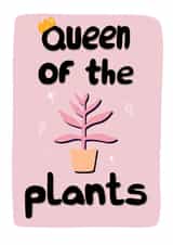 Magical Queen Of The Plants Pink Card created by Flora Mack