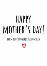 Cute Mother's Day Card - From Grandchild - From the Heart created by Amy (Hedgecards)