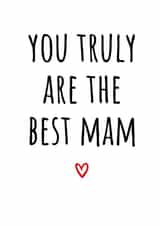 Cute Mother's Day Card - Best Mam - From the Heart created by Amy (Hedgecards)