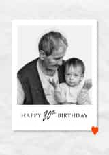 Personalised Birthday Photo Card created by @hollielonglanddesigns - 80 grandparent Birthday Personalised Photo Card 20390