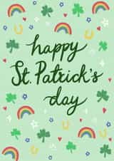 Happy St. Patricks day Card - Ireland - Lucky Shamrock - Paddy's day Card created by Jessie Maeve Studio
