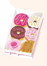 Happy Birthday | Doughnuts | Donuts | Foodie | Sweet Treats | For Men | Female created by Ricicle Cards