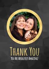 Personalised Thank You Photo Card created by Simon - Cute Thank You Card - Absolutely Amazing