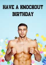 Funny boxing birthday card, dad, son, brother, friend, uncle, grandad, nephew created by Absolute Shants