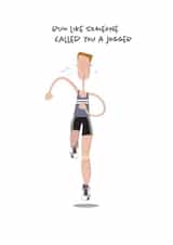 Funny Birthday Card - Run like a Jogger created by Pink Pig