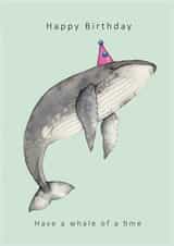 Whale birthday card created by Dani Williams