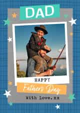 Personalised Father's Day Photo Card created by Dalia Clark Design - Cute Father's Day Card - With Love - Dad