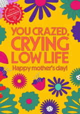 You crazed, crying low life. Happy Mother's Day from a misogynist. created by WMN from CPB London
