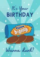 Naughty Birthday Card for Him - Big Nob - Wanna Dunk? created by Running with Scissors