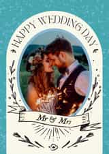 Personalised Wedding Photo Card created by Yan Yu Lee - Pretty Wedding Card - Mr and Mrs