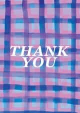 Colourful, vibrant thank you for a pattern-loving friend created by Ulrike Mieke 