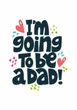 Cute pregnancy reveals for dads - adorable announcement - I'm going to be a dad! created by Night designs
