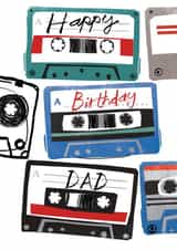 Classic birthday card - Dad - Casette - Music created by 0nly Me!