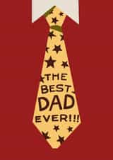 Heartfelt Father's Day Card For Dads - Necktie - The Best Dad Ever Necktie created by Night designs
