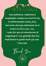 Heartfelt Mother's Day Card For Mum - Poem - Thank you created by Roma Shukla