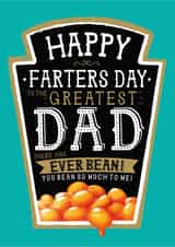 Funny Dad Father's Birthday Card - Heinz Baked Beans created by la la la Designs