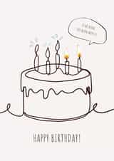 Hunger Games Inspired Birthday Card - If We Burn created by BEX