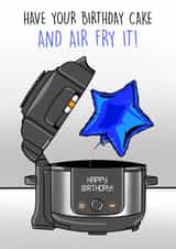 Funny Birthday Card - Air Fryer - Balloon created by Ilan Asher