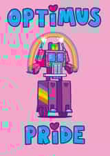 Cute Love & Friendship Card - Optimus Pride - Transformers - LGBTQ+ created by SteJDesigns
