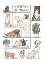 Happy Birthday Puppy-Lover! Birthday Card created by Erlenmeyer
