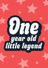 Fun Birthday Card - 1st - Little Legend created by Blush & Blossom 