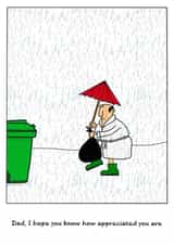 Funny Father's Day Card - Dad - Bins created by Swizzoo