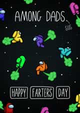 Funny Father's Day card - Among Us - Gaming created by Evie Garnett Designs