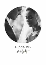 Personalised Photo Card created by Parakeets Greets thortful - thank you wedding Personalised Photo Card 22136