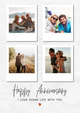 Personalised Anniversary Photo Card created by @hollielonglanddesigns - Heartfelt Anniversary Card - Love Doing Life With You