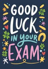 Cute Good Luck Card - Exams created by Natalia Gonzalez