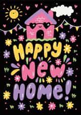 Happy New Home Card - Cute and fun house - Congratulations created by @studio27eleven