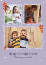 Personalised Birthday Photo Card created by Liss Doodles - Cute Birthday Card - Nanny - Love You So Much