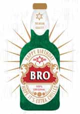 Classic birthday card-brother-beer-hope it's extra chilled created by 0nly Me!