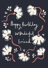 Floral birthday card for special friend created by Samantha sullivan