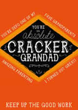 Funny Father's Day Card - You're an absolute cracker Grandad created by la la la Designs