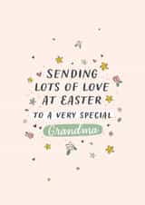 Easter Card For Special Grandma - Pretty Floral created by Macie Dot Doodles