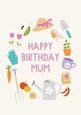 Cute Birthday Card - Mum - Gardening created by Sarah Frances
