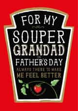 Fun Father's Day Card - Heinz Tomato Soup - Grandad created by  la la la     Designs
