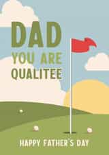 Cute Father's Day card - Dad - Qualitee created by Seabird Studio